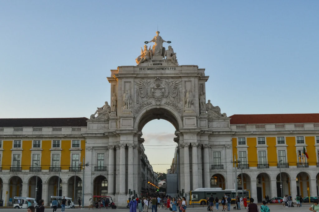 Platz Lissabon Familienreise