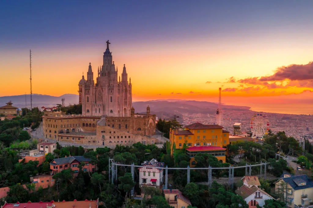 tibidabo hügel zu besuchen